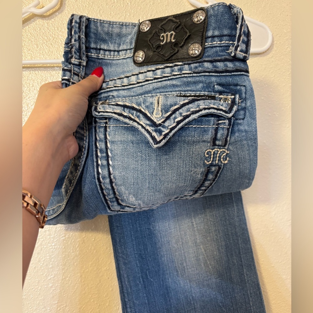 Miss Me Medium Blue Boot Cut Jeans